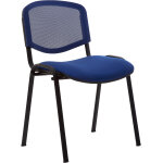 Chaise de r�union et visiteur first maille filet / tissu - bleu