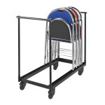 Chariot de rangement pour chaises pliantes super confort Chariot de rangement pour chaises pliantes super confort