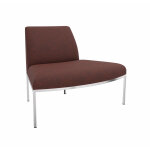Chauffeuse modulable d'accueil astro twist tissu petit dossier convexe - rouille Chauffeuse modulable d'accueil astro twist tissu petit dossier convexe - rouille