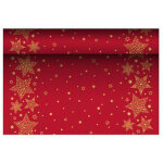 Chemin de table pour no�l 'christmas shine', cr�me