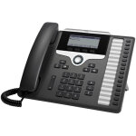 Cisco 7861, tlphone ip, noir, argent, combin filaire, polycarbonate, sur bureau / mural, 16 lignes ...