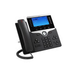 Cisco 8841, tlphone ip, noir, argent, combin filaire, sur bureau / mural, numrique, 12, 7 cm (5') ...