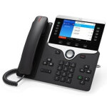 Cisco 8851, refurbished, tlphone ip, noir, combin filaire, sur bureau / mural, numrique, led cp - ...