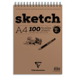 Clairefontaine bloc sketch croquis ri a4 100f 90g blanc Clairefontaine bloc sketch croquis ri a4 100f 90g blanc