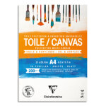 Clairefontaine bloc toile blanche cosmos 200g coll 10f tte a4
