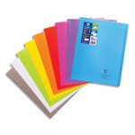Clairefontaine cahier koverbook piqre 140 pages seys 24x32. couverture polypropylne opaque assortis ...