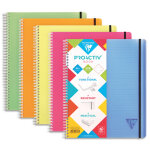 Clairefontaine cahier linicolor proactive spirale pp 160p ligné format 22, 5x29, 7cm. coloris assortis ... Clairefontaine cahier linicolor proactive spirale pp 160p ligné format 22, 5x29, 7cm. coloris assortis ...
