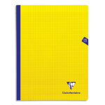 Clairefontaine cahier mimesys brochure cousue 192 pages seys 24x32. couverture polypropylne jaune