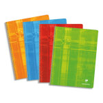 Clairefontaine cahier spiral 180 pages seys 24x32. couverture carte