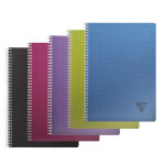 Clairefontaine cahier  spirale linicolor a4 21 x 29, 7 cm - 90g - grands carreaux sys - 100 pages