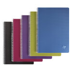 Clairefontaine cahier  spirale linicolor a4 21 x 29, 7 cm - 90g - petits carreaux 5x5 - 100 pages
