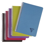 Clairefontaine cahier  spirale linicolor a5 14, 8 x 21 cm - 90g - petits carreaux 5x5 - 90 pages