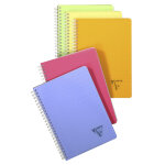 Clairefontaine cahier  spirale linicolor a5 14, 8 x 21 cm - 90g - petits carreaux 5x5 - 90 pages