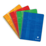 Clairefontaine cahier � spirale metric 17 x 22 cm - 90g - petits carreaux 5x5 - 100 pages