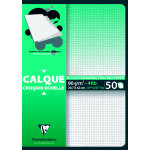 Clairefontaine calque croquis chelle a3 uni 92g - bloc de 50 feuilles