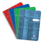 Clairefontaine carnet � spirales a5 14, 8 x 21 cm - 90g - petits carreaux 5x5 - 180 pages