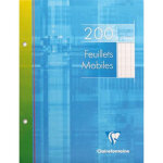Clairefontaine copies simples format 17x22cm 200 pages grands carreaux seys blancs 90g sous tui carton. ...