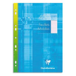 Clairefontaine copies simples format 21x29, 7cm 400 pages grands carreaux seys blanc 90g sous tui carton ...