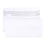 Clairefontaine enveloppe blanche c5 / 6 114 x 229 mm 80g sans fentre - autocollante bande protectrice ...