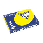 Clairefontaine papier a3 couleur trophée - 80g - ramette de 500 feuilles - jaune intense Clairefontaine papier a3 couleur trophée - 80g - ramette de 500 feuilles - jaune intense