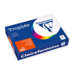 Clairefontaine papier a4 couleur trophe - 160 g - 250 feuilles - rouge cardinal