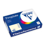 Clairefontaine papier a4 couleur troph�e - 160 g - ramette de 250 feuilles - ivoire pastel