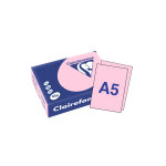 Clairefontaine papier a5 couleur troph�e - 80g - ramette de 500 feuilles - rose