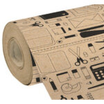 Papier cadeau 'papeterie', sur rouleau