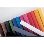 Clairefontaine paquet de 15 feuilles carton ondul 50x35 cm couleurs assorties micro cannelure 300g / ...