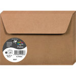 Clairefontaine paquet de 20 enveloppes 120g pollen 11, 4x16, 2cm (c6). coloris kraft Clairefontaine paquet de 20 enveloppes 120g pollen 11, 4x16, 2cm (c6). coloris kraft