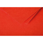 Clairefontaine paquet de 20 enveloppes 120g pollen 11, 4x16, 2cm (c6). coloris rouge corail