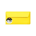 Clairefontaine paquet de 20 enveloppes 120g pollen 11x22cm (dl). coloris jaune soleil Clairefontaine paquet de 20 enveloppes 120g pollen 11x22cm (dl). coloris jaune soleil