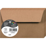 Clairefontaine paquet de 20 enveloppes 120g pollen 9x14cm. coloris kraft Clairefontaine paquet de 20 enveloppes 120g pollen 9x14cm. coloris kraft