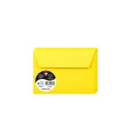 Clairefontaine paquet de 20 enveloppes pollen 11, 4x16, 2cm jaune soleil