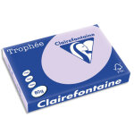 Clairefontaine ramette de 500 feuilles papier couleur trophee 80 grammes format a3 lilas 1250