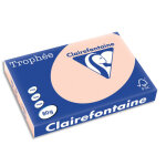 Clairefontaine ramette de 500 feuilles papier couleur trophee 80 grammes format a3 saumon 1892
