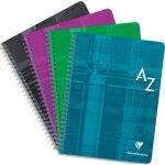 Clairefontaine rpertoire  spirale metric 100 pages format 17x22cm. coloris assortis
