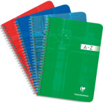 Clairefontaine rpertoire  spirale metric 180 pages format a5 14, 8x21cm. coloris assortis