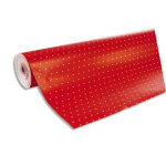 Clairefontaine rouleau de papier cadeau alliance 80g. spcial commercant : 50x0, 7m. rouge pois blanc ...