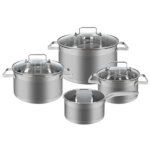 Classbach set de casseroles c - kts 4016, 7 pièces, acier Classbach set de casseroles c - kts 4016, 7 pièces, acier