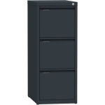 Classeur 3 tiroirs - meuble de classement m�tal compatible dossiers suspendus - l. 40 x h. 101 cm - anthracite ...