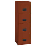 Classeur mtal pratic 4 tiroirs pour dossiers suspendus - terracotta