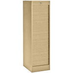 Classeur  rideaux bois - h. 140 x l. 41 x p. 44 cm - htre