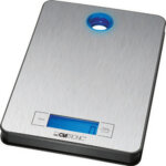 Clatronic balance de cuisine kw3412, portable, 5 kg, inox
