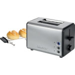 Clatronic toaster à 2 tranches ta 3620, noir / acier inox Clatronic toaster à 2 tranches ta 3620, noir / acier inox