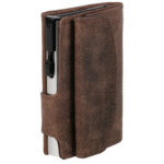 Clicksafe porte - monnaie avec porte - cartes, cuir hunter, brun Clicksafe porte - monnaie avec porte - cartes, cuir hunter, brun