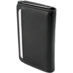 Clicksafe portefeuille slim avec logement airtag, noir