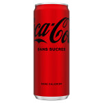 Coca - cola zro canette format slim 33 cl - lot de 24