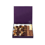 Coffret cadeau ballobo�te de chocolat premium - mendiants de chocolats noir, lait ou blanc - 300 g