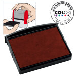 Colop cassette d'encre pré - encrée e2100 pour timbre dateur 2160 et 2160 - rouge - lot de 2 Colop cassette d'encre pré - encrée e2100 pour timbre dateur 2160 et 2160 - rouge - lot de 2